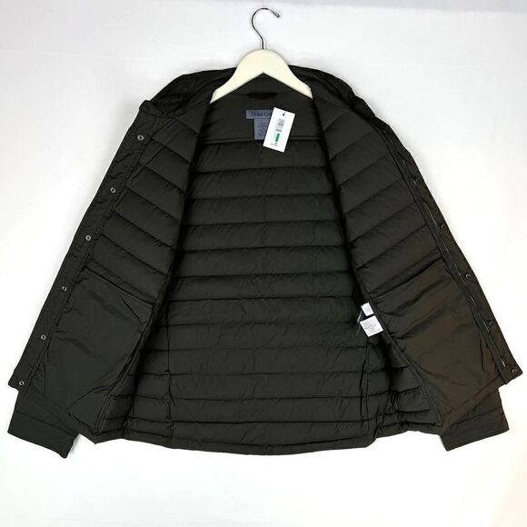 New Dylan Gray Men US L Jacket Shift Down Olive Green Zip Winter Puffer $398 - Picture 2 of 12